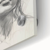 Minimalist Wall Art – Modern Abstract Female Portrait for Elegant Decor