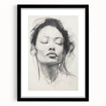 Minimalist Wall Art – Modern Abstract Female Portrait for Elegant Decor