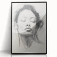 Minimalist Wall Art – Modern Abstract Female Portrait for Elegant Decor