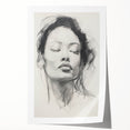 Minimalist Wall Art – Modern Abstract Female Portrait for Elegant Decor