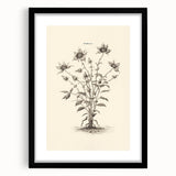 Minimalist Wall Art – Botanical Wildflower Sketch for Simple Home Decor