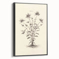 Minimalist Wall Art – Botanical Wildflower Sketch for Simple Home Decor