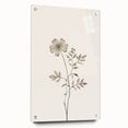 Minimalist Wall Art – Delicate Botanical Flower Sketch for Modern Decor