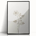 Minimalist Wall Art – Delicate Botanical Flower Sketch for Modern Decor