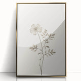 Minimalist Wall Art – Delicate Botanical Flower Sketch for Modern Decor