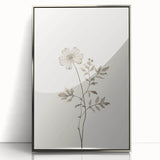 Minimalist Wall Art – Delicate Botanical Flower Sketch for Modern Decor