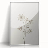Minimalist Wall Art – Delicate Botanical Flower Sketch for Modern Decor