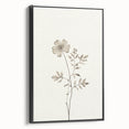 Minimalist Wall Art – Delicate Botanical Flower Sketch for Modern Decor