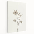 Minimalist Wall Art – Delicate Botanical Flower Sketch for Modern Decor