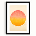 Minimalist Wall Art – Abstract Circle in Sunset Hues for Modern Decor