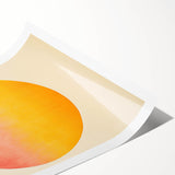 Minimalist Wall Art – Abstract Circle in Sunset Hues for Modern Decor