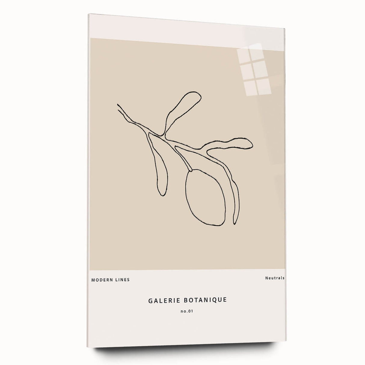 Modern Minimalist Art: Clean Line Botanical Minimalist Wall Art Print