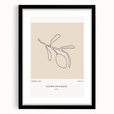 Modern Minimalist Art: Clean Line Botanical Minimalist Wall Art Print