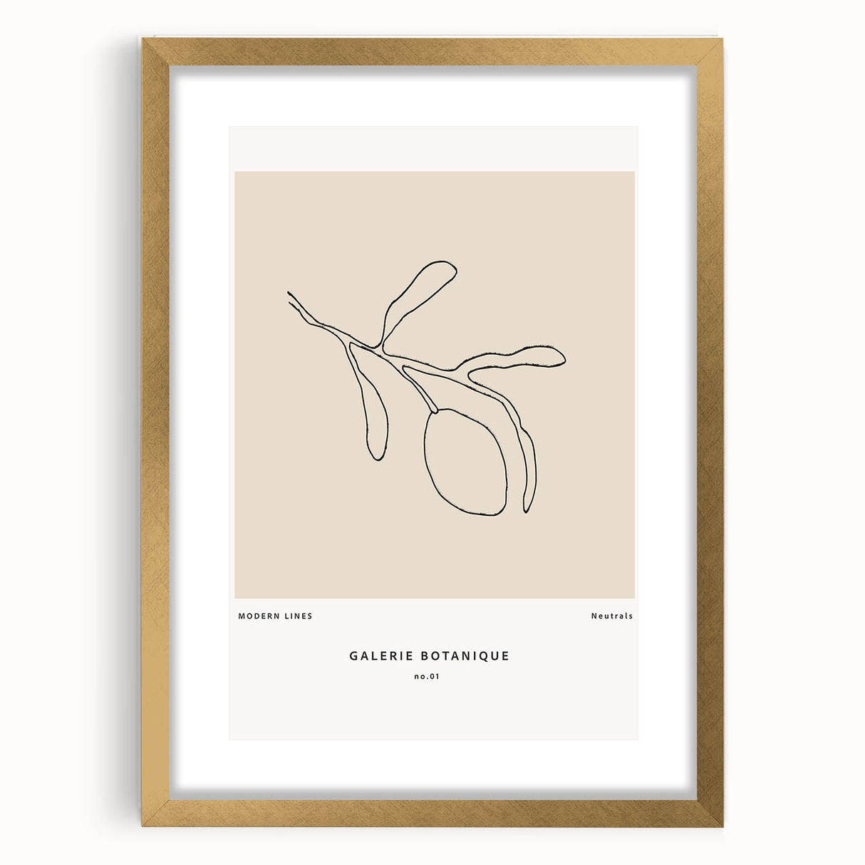 Modern Minimalist Art: Clean Line Botanical Minimalist Wall Art Print