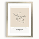 Modern Minimalist Art: Clean Line Botanical Minimalist Wall Art Print