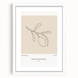 Modern Minimalist Art: Clean Line Botanical Minimalist Wall Art Print