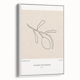 Modern Minimalist Art: Clean Line Botanical Minimalist Wall Art Print