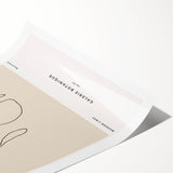 Modern Minimalist Art: Clean Line Botanical Minimalist Wall Art Print