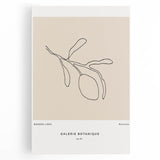 Modern Minimalist Art: Clean Line Botanical Minimalist Wall Art Print