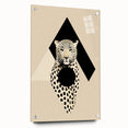 Abstract Minimalist Art: Modern Leopard Geometric Minimalist Wall Art Print