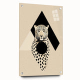 Abstract Minimalist Art: Modern Leopard Geometric Minimalist Wall Art Print