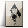 Abstract Minimalist Art: Modern Leopard Geometric Minimalist Wall Art Print