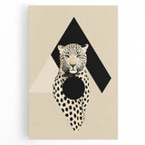 Abstract Minimalist Art: Modern Leopard Geometric Minimalist Wall Art Print