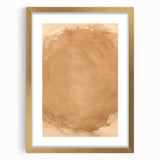 Minimalist Wall Art: Abstract Beige and Brown Minimal Art Print