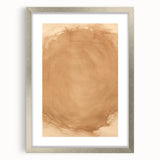 Minimalist Wall Art: Abstract Beige and Brown Minimal Art Print