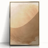 Minimalist Wall Art: Abstract Beige and Brown Minimal Art Print