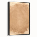 Minimalist Wall Art: Abstract Beige and Brown Minimal Art Print