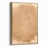 Minimalist Wall Art: Abstract Beige and Brown Minimal Art Print