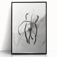 Abstract Minimalist Wall Art: Modern Black and White Line Art Print