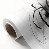 Abstract Minimalist Wall Art: Modern Black and White Line Art Print