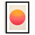Minimalist Wall Art: Vibrant Gradient Circle in Sunset Glow