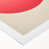 Minimalist Wall Art: Vibrant Gradient Circle in Sunset Glow