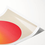 Minimalist Wall Art: Vibrant Gradient Circle in Sunset Glow