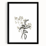 Minimalist Botanical Wall Art: Modern Nature-Inspired Line Art Print