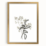 Minimalist Botanical Wall Art: Modern Nature-Inspired Line Art Print