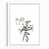 Minimalist Botanical Wall Art: Modern Nature-Inspired Line Art Print
