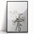 Minimalist Botanical Wall Art: Modern Nature-Inspired Line Art Print