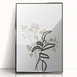 Minimalist Botanical Wall Art: Modern Nature-Inspired Line Art Print