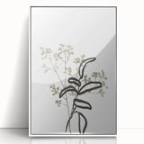 Minimalist Botanical Wall Art: Modern Nature-Inspired Line Art Print