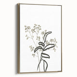 Minimalist Botanical Wall Art: Modern Nature-Inspired Line Art Print