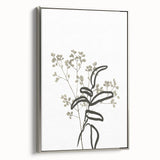 Minimalist Botanical Wall Art: Modern Nature-Inspired Line Art Print