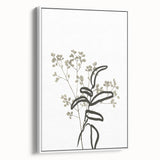 Minimalist Botanical Wall Art: Modern Nature-Inspired Line Art Print