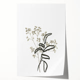Minimalist Botanical Wall Art: Modern Nature-Inspired Line Art Print