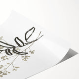 Minimalist Botanical Wall Art: Modern Nature-Inspired Line Art Print