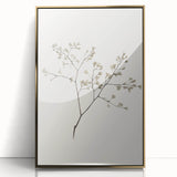 Minimalist Botanical Art Print: Simple Nature-Inspired Wall Art in Neutral Tones