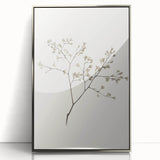 Minimalist Botanical Art Print: Simple Nature-Inspired Wall Art in Neutral Tones